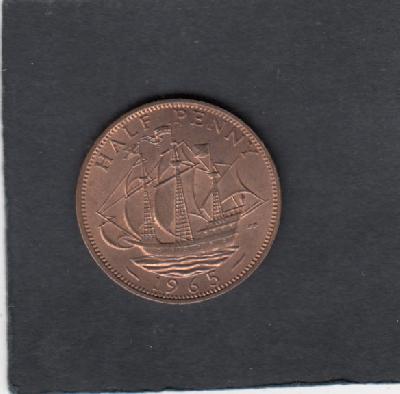 Beschrijving: 1/2 Penny SHIP